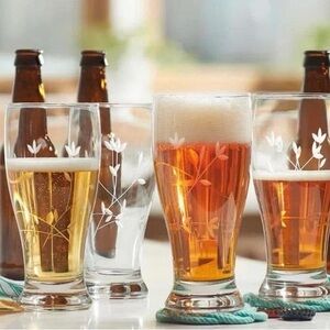 Princess House Moderna beer glasses